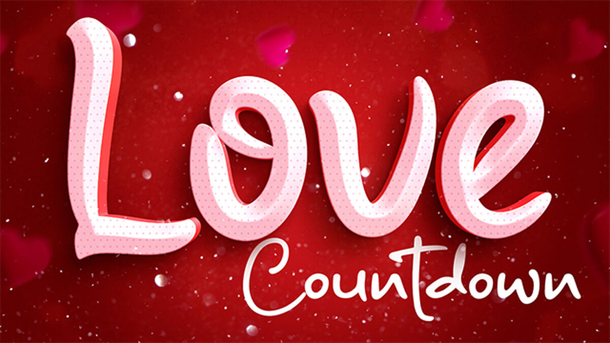 Love Red Valentine's Day Party Countdown image number null